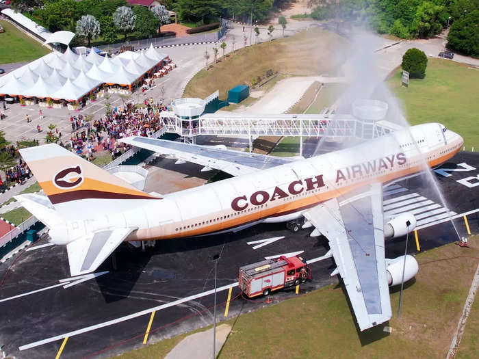 The Boeing 747 is over 231 feet long and has a wingspan of over 195 feet.