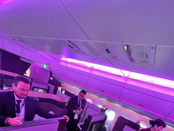 Some of these seats can be opened up by the crew to create "The Quad" — a configuration unique to Qatar Airways, and ideal for families.