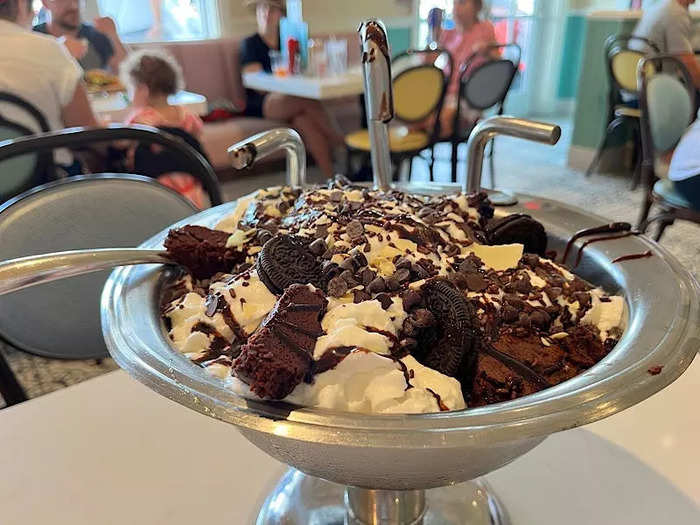 Of course, we had to save room for the Kitchen Sink sundae for dessert.