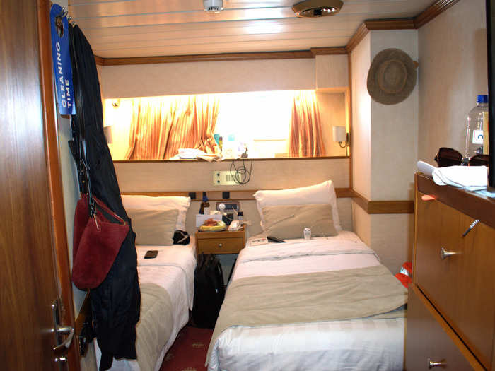 When I entered the cabin it was as compact as I expected it to be.