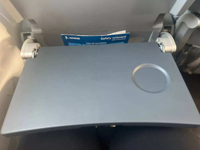 …a full-sized tray table…