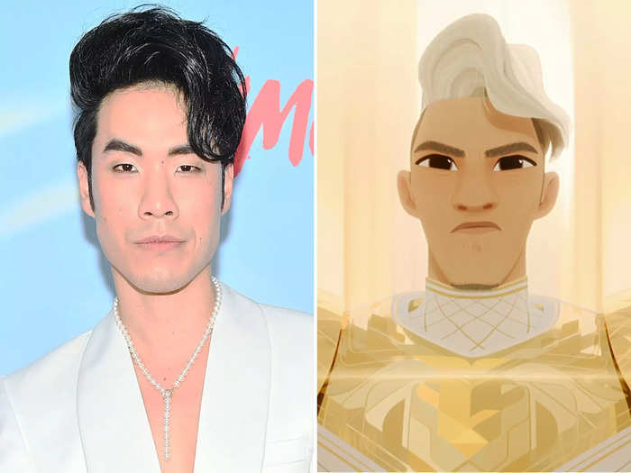 Eugene Lee Yang voices the knight Ambrosius Goldenloin.