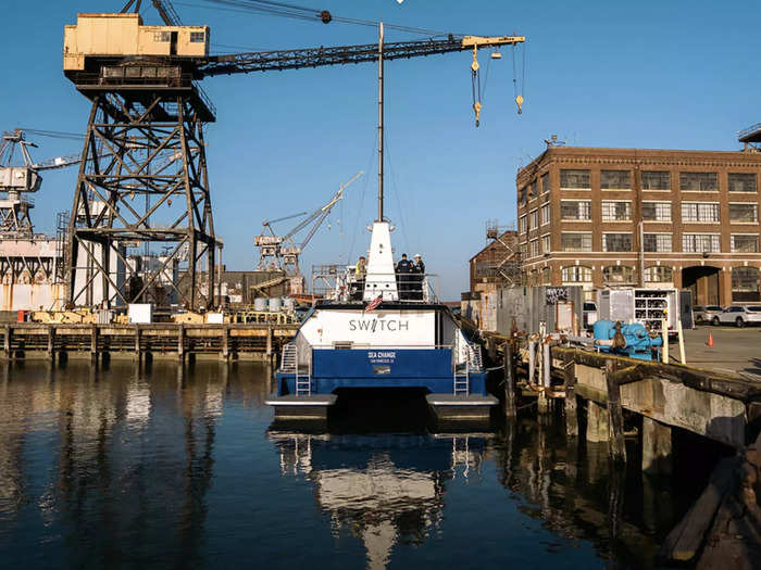 The Sea Change is a 70-foot ferry fueled exclusively by hydrogen.