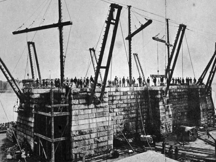 The bridge started construction and was hailed by engineers as a "wild experiment."