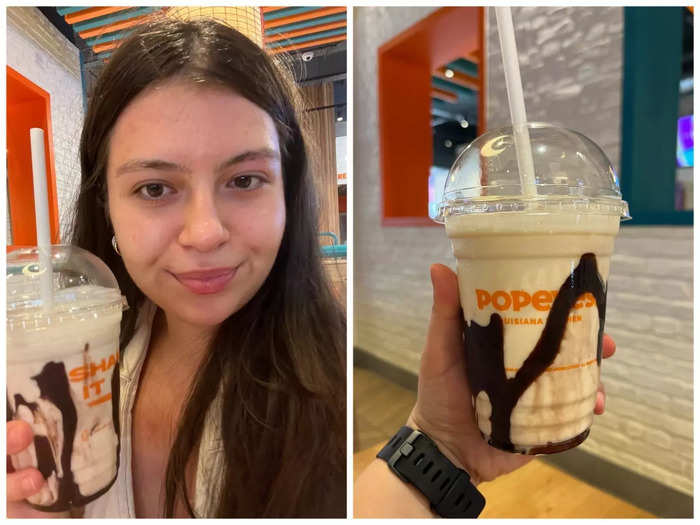 The milkshake had a complex flavor of chocolate, vanilla, and orange. Surprisingly, the flavors worked well together and I immediately became a fan.