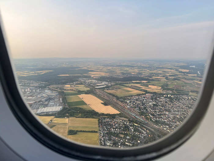 We landed in Frankfurt about an hour after, arriving about 40 minutes later than scheduled. Fortunately, my checked bag was unloaded quickly and I was off to catch a train to Paris.