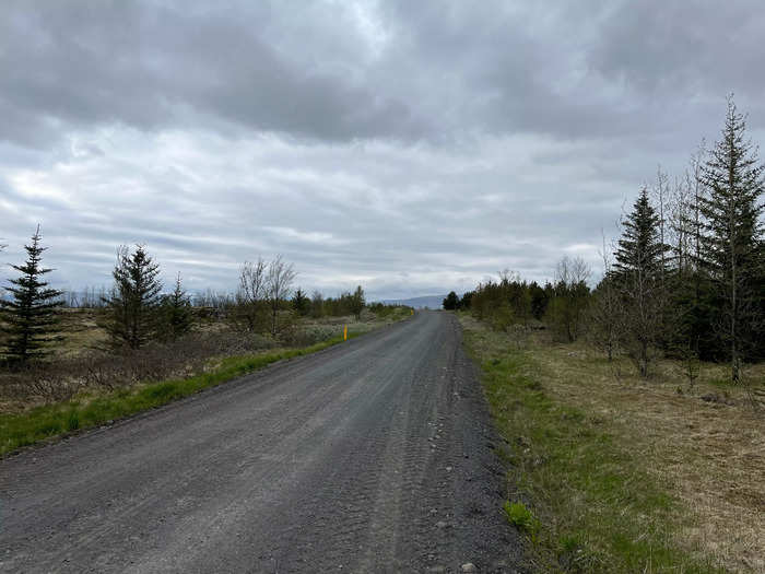 I found that unpaved roads are fairly common in Iceland.