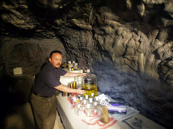 Soldiers rehearse scenarios like searching for weapons of mass destruction and finding Petri dishes alerting them to the fact bacteria has been manufactured.