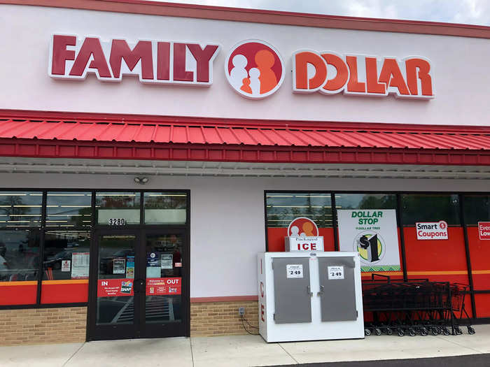 And just half a mile in the same direction is this Family Dollar store, where I stopped next.