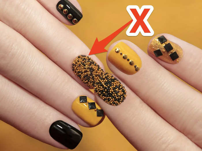 Caviar nails are too heavy for summertime.