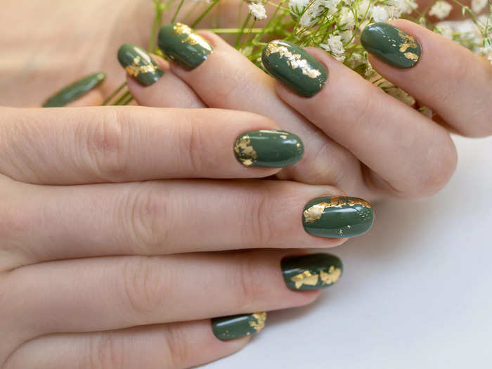 Foil nails can add some glamour to your summer look.