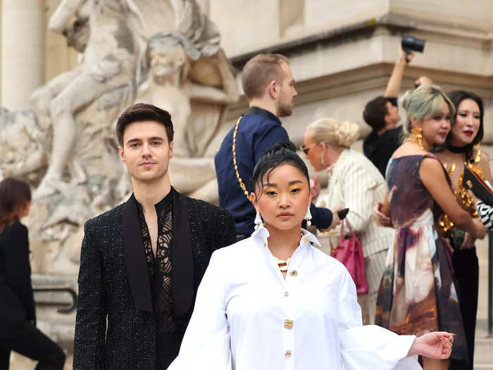 Lana Condor was also there, though she wore a white shirtdress.