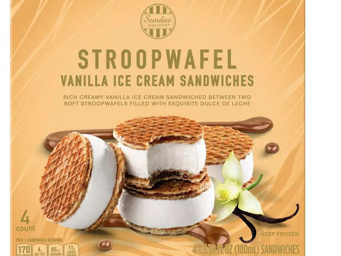 Beat the heat with Sundae Shoppe stroopwafel ice-cream sandwiches.