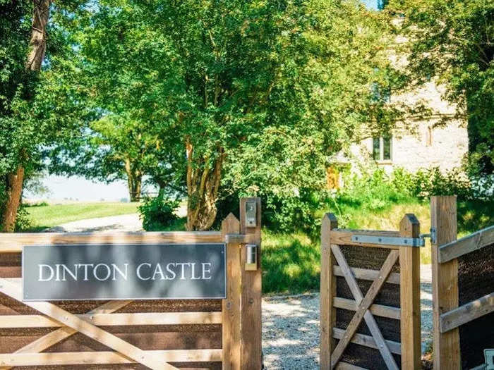 Dinton Castle is situated in the English countryside. The tiny property recently went viral on TikTok.