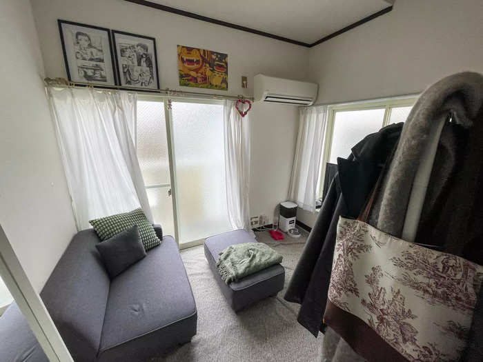 Between the glass doors leading to the balcony and a window filling another wall, Crouse said the room got plenty of natural light — another one of his favorite parts of the apartment.