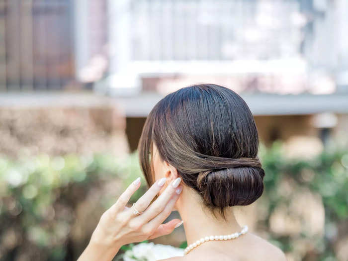 Subtle detailing made the back of the dress stand out.