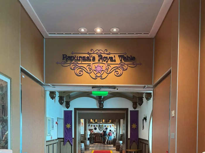 We visited each of the three main dining rooms, and Rapunzel