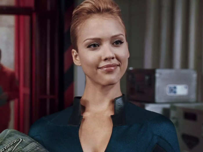 Jessica Alba played Sue Storm/Invisible Woman, a genetics researcher.