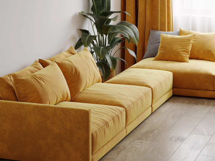 Rich ochre works for modern or traditional decor.