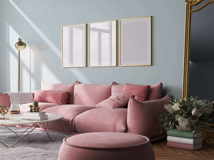 Sophisticated pink offers design versatility.