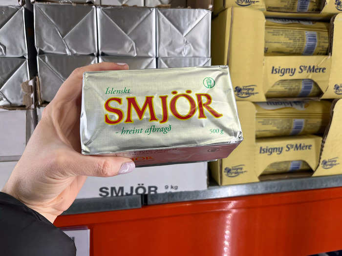 I also found blocks of Smjör, an Icelandic brand of butter.