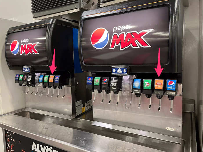 The two soda fountains in Costco