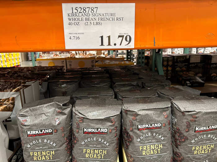 We stock up on Kirkland coffee and creamers at Costco.