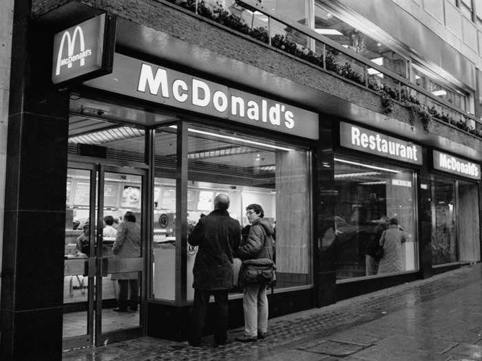 While some restaurants continued to feature the golden arches, other storefronts looked more modern.