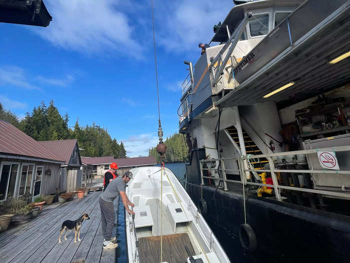 Thanks to its remoteness, she would get her groceries delivered by barge every two weeks.