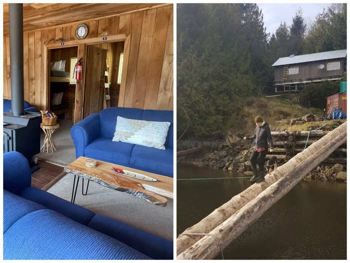 According to Hutch, despite living on floating logs, the homes felt pretty stable. "If a boat goes by really fast, you would be able to feel that," Hutch told Insider.