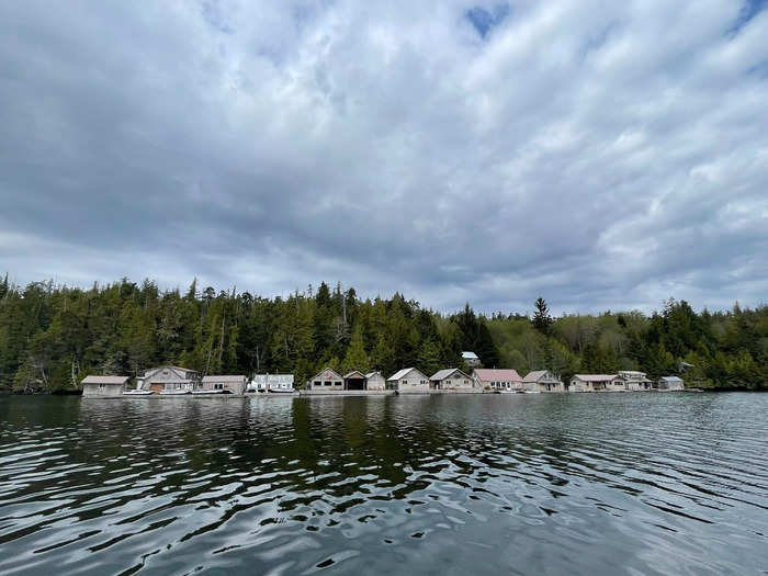 All the homes in Rivers Inlet float on the water. "There