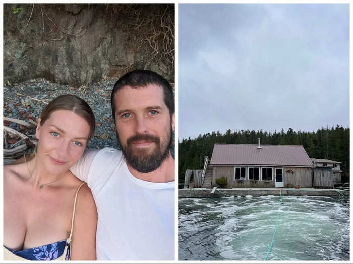 Jessie Hutch and her boyfriend lived at their Rivers Inlet home for two years, she told Insider. The spread-out Canadian village is made up of floating homes.