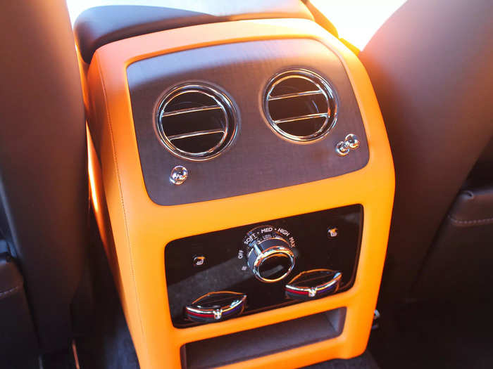 The fan-speed dials, for example, were leather-wrapped.