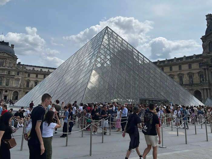 At the Pyramid, the Louvre