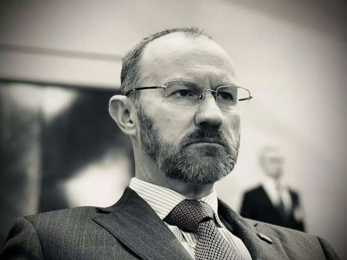 "Sherlock" co-creator and star Mark Gatiss also appears in the scene with the group of agency chiefs, as the head of the NSA.