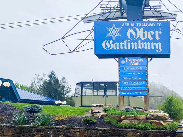 The tram travels between downtown Gatlinburg, where I was, and Ober Mountain, a tourist attraction with a roller coaster and other rides that happened to be just a 30-minute walk from my Airbnb.