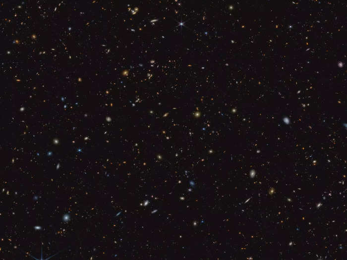 The discovery of hundreds of new galaxies, many of which are from the very early universe.