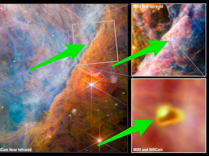 In a distant ring of rock, dust, and gas, scientists discovered a chemical called methyl cation for the first time. It