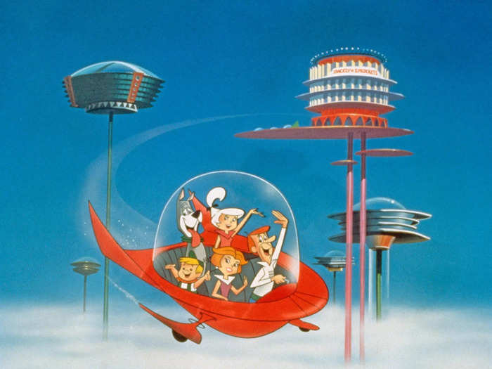 Of course, one of the most famous examples of flying cars is in "The Jetsons."