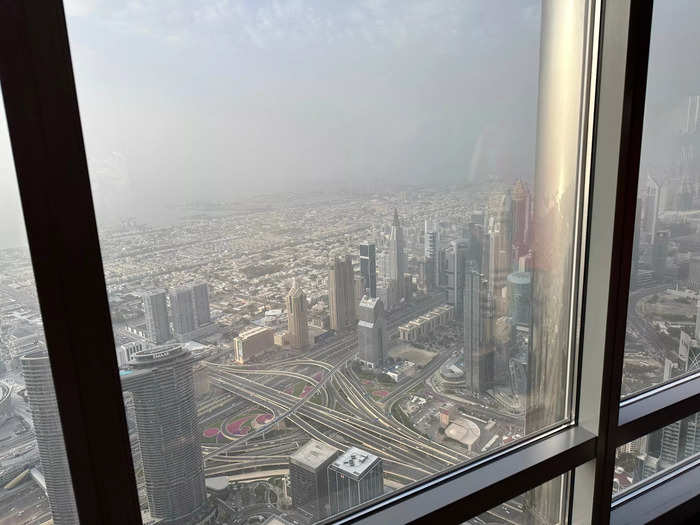 The windows surrounded the entire floor, meaning I could see Dubai from every angle.