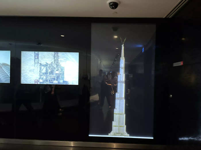 There was also a digital model of the building demonstrating how it was constructed.