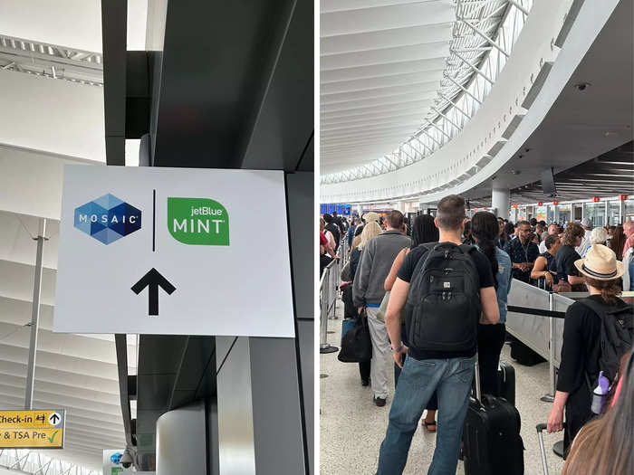 The Mint experience started before I boarded the plane, with access to priority security.