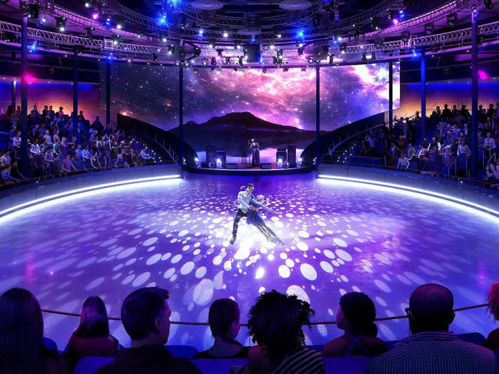 Besides this venue, the ship will also have ice shows.