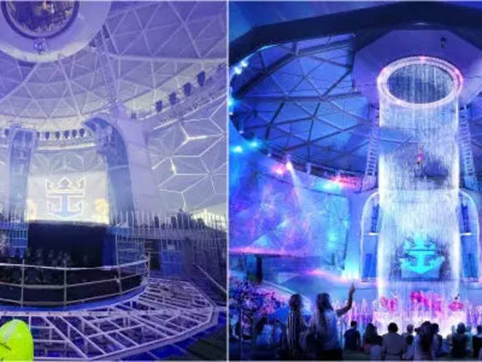 7. The cruise line is elevating its live entertainment at the AquaDome with add-ons like robotic arms and a waterfall.