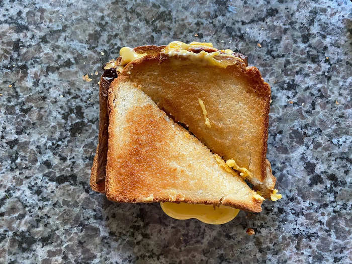 This grilled cheese had an OK flavor, but the texture was way off.