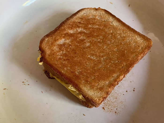 The grilled cheese took about 11 minutes to make.