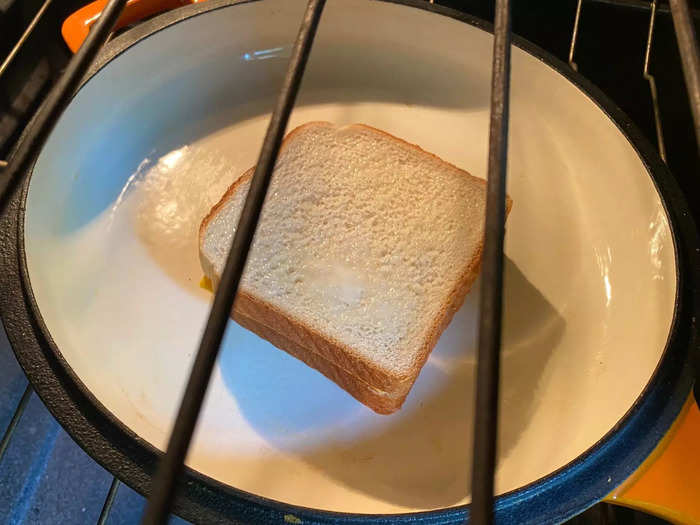 Next I decided to test out making a grilled cheese in an oven.