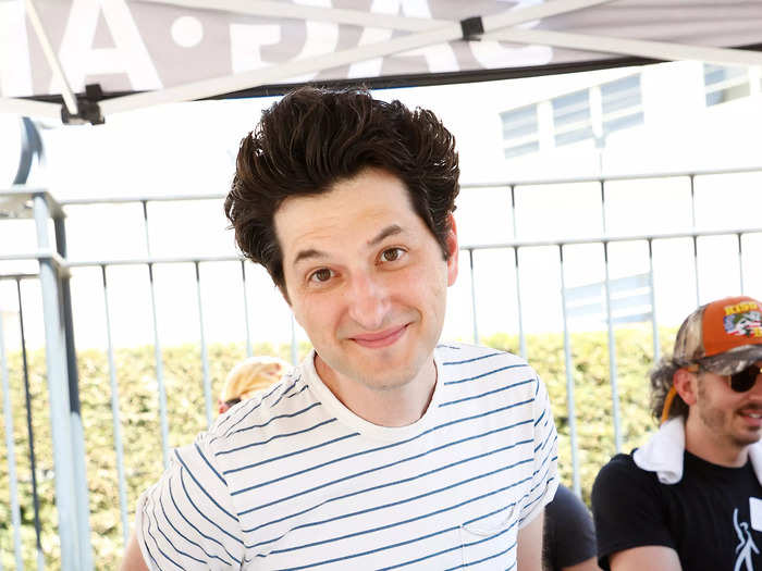 At Disney Studios, "Parks and Recreation" star Ben Schwartz was pictured walking a picket line alongside WGA and SAG-AFTRA members on Friday.