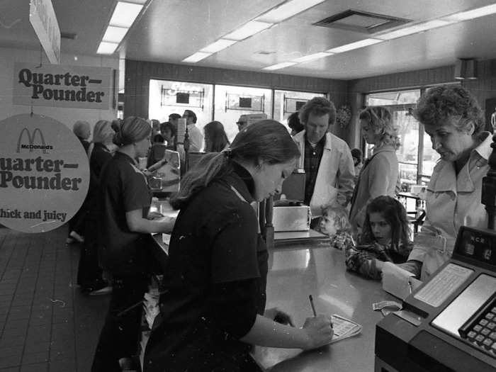 Before the introduction of high-tech cash registers, McDonald