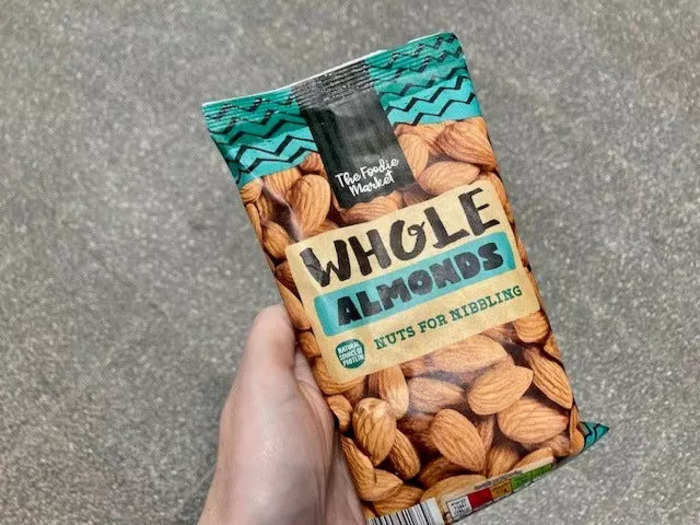 The Foodie Market whole almonds are great for snacking.